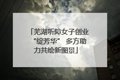 芜湖听障女子创业“绽芳华” 多方助力共绘新图景