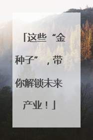 这些“金种子”，带你解锁未来产业！