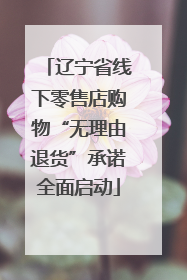 辽宁省线下零售店购物“无理由退货”承诺全面启动