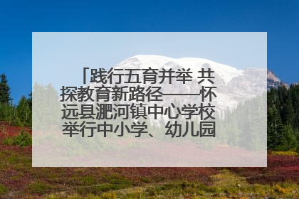 践行五育并举 共探教育新路径——怀远县淝河镇中心学校举行中小学、幼儿园班主任论坛活动