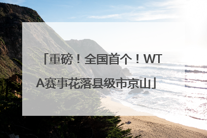重磅！全国首个！WTA赛事花落县级市京山
