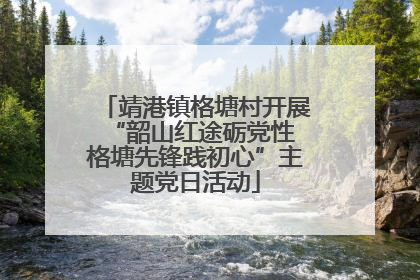 靖港镇格塘村开展“韶山红途砺党性 格塘先锋践初心”主题党日活动