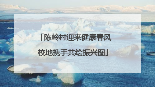 陈岭村迎来健康春风 校地携手共绘振兴图