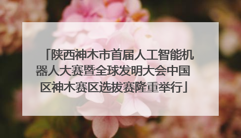 陕西神木市首届人工智能机器人大赛暨全球发明大会中国区神木赛区选拔赛隆重举行