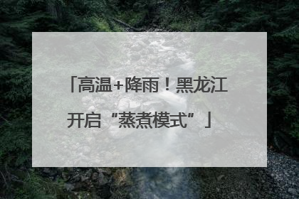 高温+降雨！黑龙江开启“蒸煮模式”