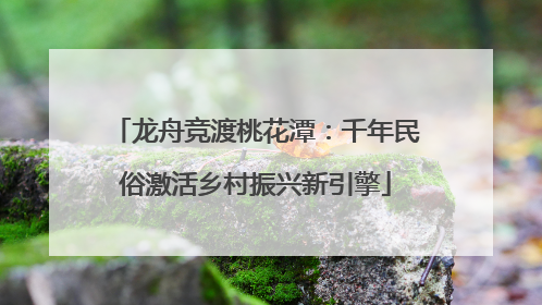 龙舟竞渡桃花潭：千年民俗激活乡村振兴新引擎