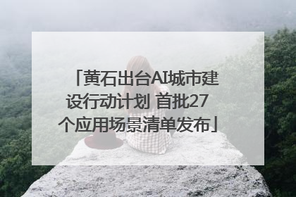 黄石出台AI城市建设行动计划 首批27个应用场景清单发布