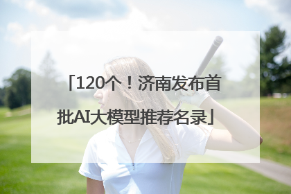 120个！济南发布首批AI大模型推荐名录