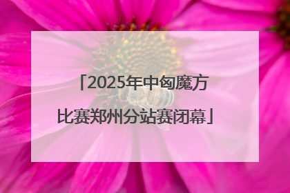 2025年中匈魔方比赛郑州分站赛闭幕