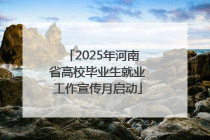2025年河南省高校毕业生就业工作宣传月启动