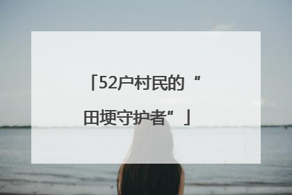 52户村民的“田埂守护者”