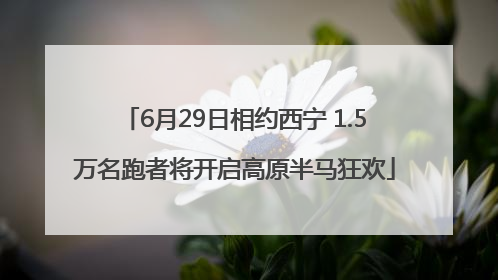 6月29日相约西宁 1.5万名跑者将开启高原半马狂欢