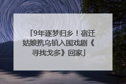 9年逐梦归乡！宿迁姑娘携乌镇入围戏剧《寻找戈多》回家