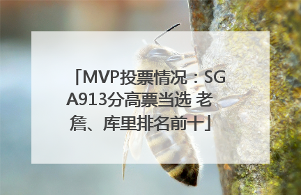 MVP投票情况：SGA913分高票当选 老詹、库里排名前十