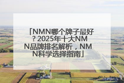 NMN哪个牌子最好？2025年十大NMN品牌排名解析，NMN科学选择指南